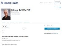 Website Screenshot Edward John Sutliffe, FNP