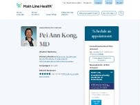 Website Screenshot Pei Ann Kong, MD