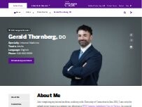 Website Screenshot Gerald Thornberg, DO