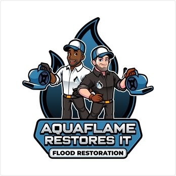Aquaflame Restores It Logo