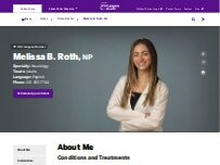 Website Screenshot Melissa B. Roth, NP