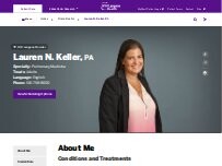 Website Screenshot Lauren N. Keller, PA