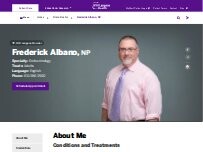 Website Screenshot Frederick Albano, NP