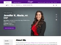 Website Screenshot Jennifer K. Abate, NP
