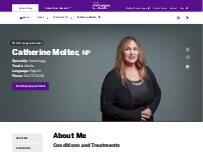 Website Screenshot Catherine Molter, NP
