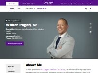Website Screenshot Walter Pagan, NP