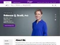 Website Screenshot Rebecca Q. Scott, PhD