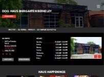 Website Screenshot Dog Haus Biergarten