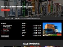 Website Screenshot Dog Haus Biergarten