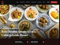 Website Screenshot Tanto Gyoza and Ramen Bar at University