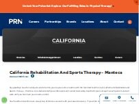 Website Screenshot California Rehabilitation and Sports Therapy - Manteca