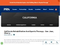 Website Screenshot California Rehabilitation and Sports Therapy - San Jose, Cherry