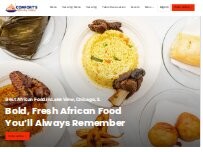 Website Screenshot Comfort's African Cuisine