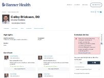 Website Screenshot Colby Todd Erickson, DO
