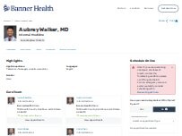 Website Screenshot Aubrey Joshua Walker, MD