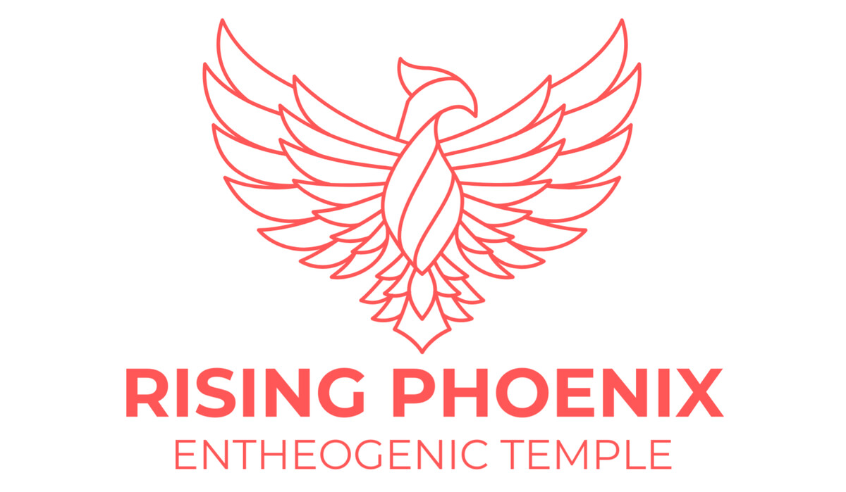 Rising Phoenix Entheogenic Temple Magic Mushroom Church Logo
