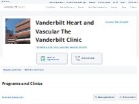 Website Screenshot Vanderbilt Heart and Vascular The Vanderbilt Clinic