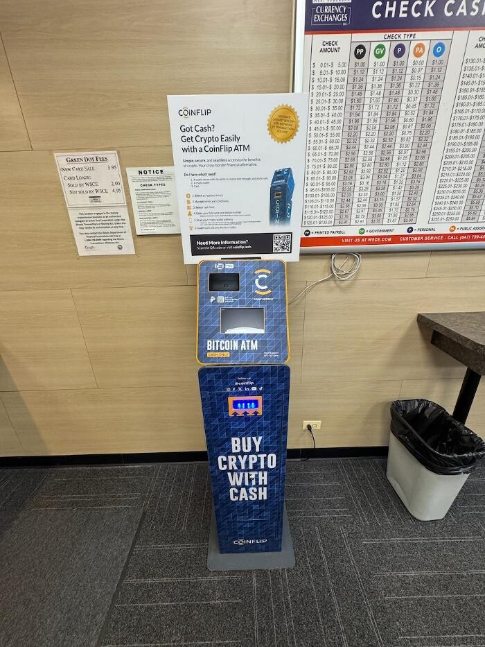 Images CoinFlip Bitcoin ATM - Hoffman Estates Currency Exchange, Inc. (Schaumburg)