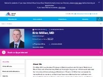 Website Screenshot Eric Miller, MD