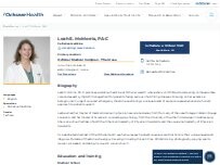 Website Screenshot Leah E. McMorris, PA-C
