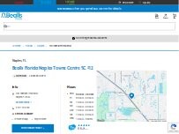 Website Screenshot Bealls Florida