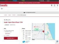 Website Screenshot bealls