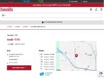 Website Screenshot bealls