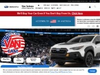 Website Screenshot Van Subaru of North Kansas City