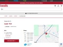 Website Screenshot bealls