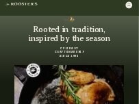 Website Screenshot Rooster's Wood-fired Kitchen Uptown