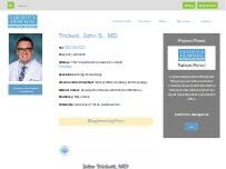 Website Screenshot John Trickett, MD