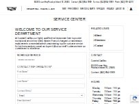 Website Screenshot Coastal Cadillac Service Department