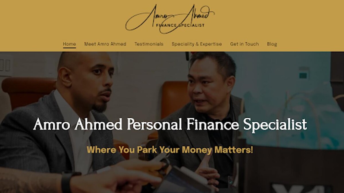 Images Amro Ahmed Personal Finance Specialist