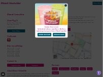Website Screenshot Planet Smoothie