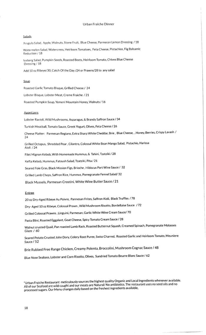 Images Urban Fraiche Restaurant