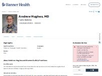 Website Screenshot Andrew Gerald Hughes, MD
