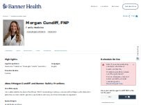 Website Screenshot Morgan Nicole Cundiff, FNP