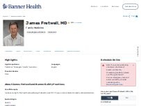 Website Screenshot James M Fretwell, MD
