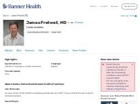 Website Screenshot James M Fretwell, MD