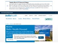 Website Screenshot Bellin Health Howard