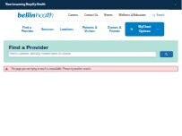 Website Screenshot Bellin Health Infusion Center