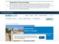 Website Screenshot Bellin Health
