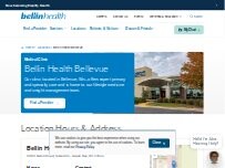 Website Screenshot Bellin Health Bellevue