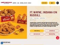 Website Screenshot Lee's Famous Recipe Chicken