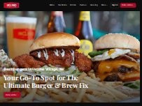 Website Screenshot Inclined Burgers and Brews