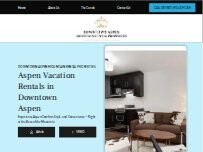 Website Screenshot Downtown Aspen Mountain Rental Properties