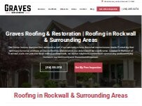 Website Screenshot Graves Roofing and Restoration