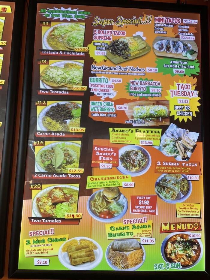 Images Amado's Mexican Food