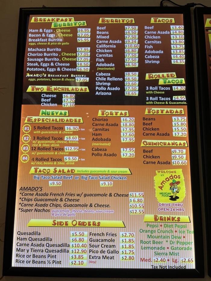 Images Amado's Mexican Food