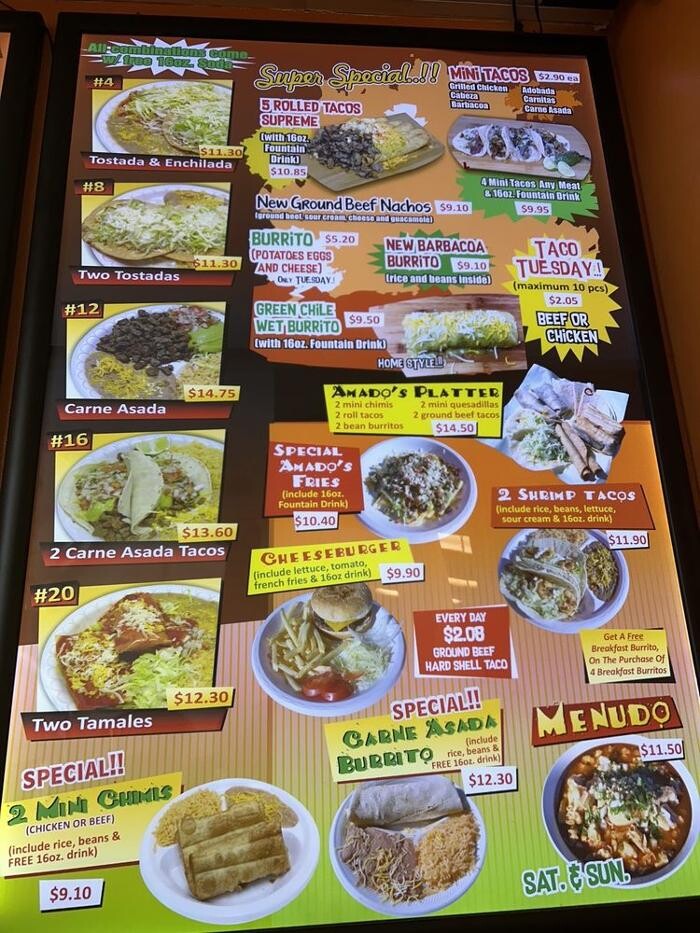 Images Amado's Mexican Food